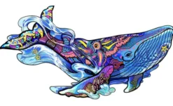 Rainbow Puzzle en bois - Baleine - 101 pièces