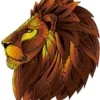 Rainbow Puzzle en bois - Lion - 121 pièces