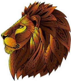 Rainbow Puzzle en bois - Lion - 121 pièces