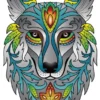 Rainbow Puzzle en bois - Loup - 180 pièces