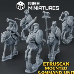 Rise Miniatures - Rise of Ancient Wars - Pack Etrusque - Unité de Commandement montée