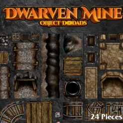 Roleplaying Objects - Dwarven Mine - 24 Pieces
