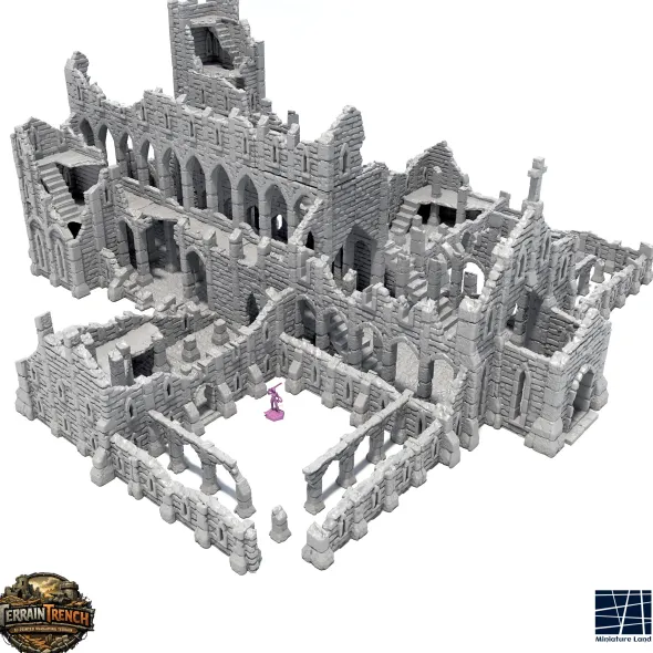 Ruined Monastery - Medieval Terrain