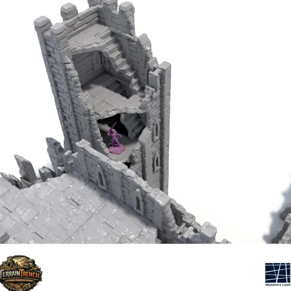 Ruined Monastery - Medieval Terrain