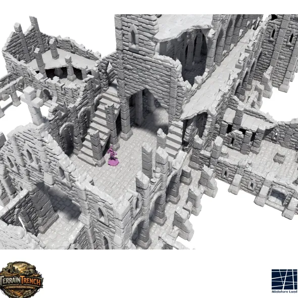 Ruined Monastery - Medieval Terrain