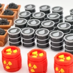 Set d'amélioration deluxe comptatible avec Power Grid / Funkenschlag - Resources, Power Towers and Player Markers