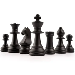 Set d'échecs, Noir Olivier Deluxe, case 50 mm