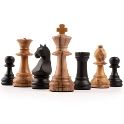 Set d'échecs, Noir Olivier Deluxe, case 50 mm