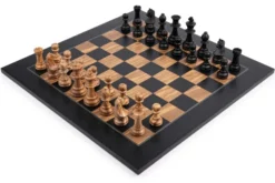 Set d'échecs, Noir Olivier Deluxe, case 50 mm