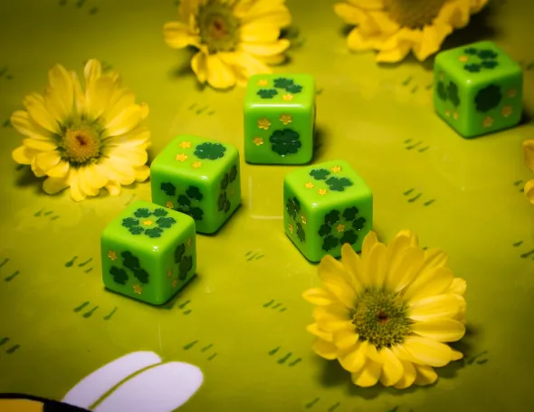 Set de 4 D6 - Clover