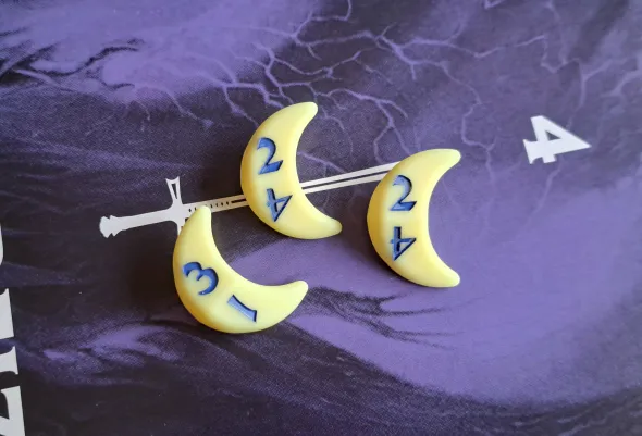 Set de 3 D4 - Moon