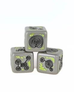 Set de 4 D6 – Pétroglyphe en pierre