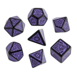 Set de 7 Dés Call of Cthulhu - Horror on the Orient Express Noir / Violet