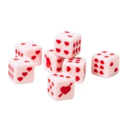 Set de 4 dés D6 - Sweetheart