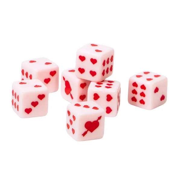 Set de 4 dés D6 - Sweetheart
