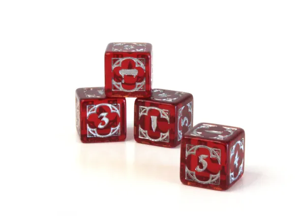 Set de 4 dés D6 - Vampire