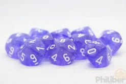 Set de 10 Dés 10 Faces Chessex : Borealis