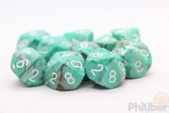 Set de 10 Dés 10 Faces Chessex : Marble