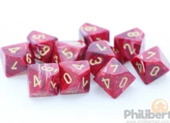Set de 10 Dés 10 Faces Chessex : Vortex