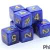 Set de 9 Dés 6 Faces Elder Dice: Blue Aether