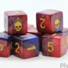 Set de 9 Dés 6 Faces Elder Dice: Mark of the Necronomicon Blood and Magick