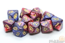 Set de 10 Dés 10 Faces Elder Dice: Mark of the Necronomicon (Blood and Magick)