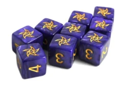 Set de 9 Dés 6 Faces Elder Dice: The Astral Elder Sign Mystic Purple