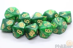 Set de 10 Dés 10 Faces Elder Dice: The Brand of Cthulhu (Drowned Green)