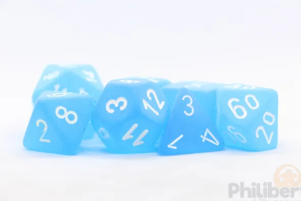 Set de 7 Dés JDR Chessex : Frosted