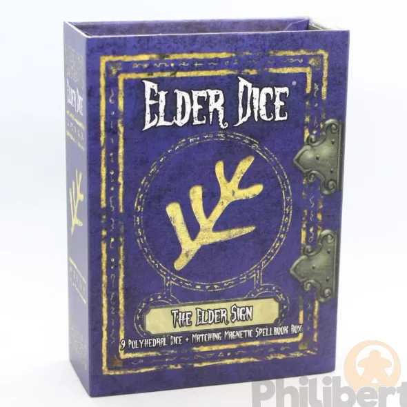 Set de 9 Dés JDR Elder Dice: Lovecraft Elder Sign (Blue Aether)