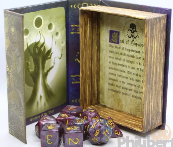Set de 9 Dés JDR Elder Dice: Seal of Yog-Sothoth (Nebula)