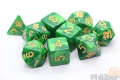 Set de 9 Dés JDR Elder Dice: The Brand of Cthulhu Dice (Drowned Green)