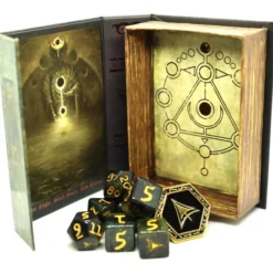 Set de 10 Dés JDR Elder Dice: Yellow Sign: Dim Carcosa