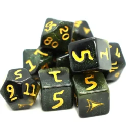 Set de 10 Dés JDR Elder Dice: Yellow Sign: Dim Carcosa