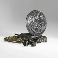 Set de 7 Dés JDR en Gousset Répliquant : Dragons