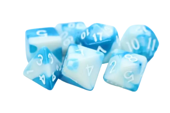 Set de 7 Dés JDR - Marbre