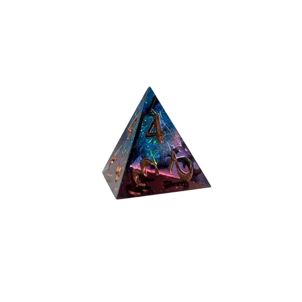Set de 7 Dés JDR Répliquant - Glace et Feu
