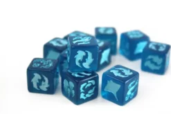 Set de 4 D6 - Thématique océan et poissons