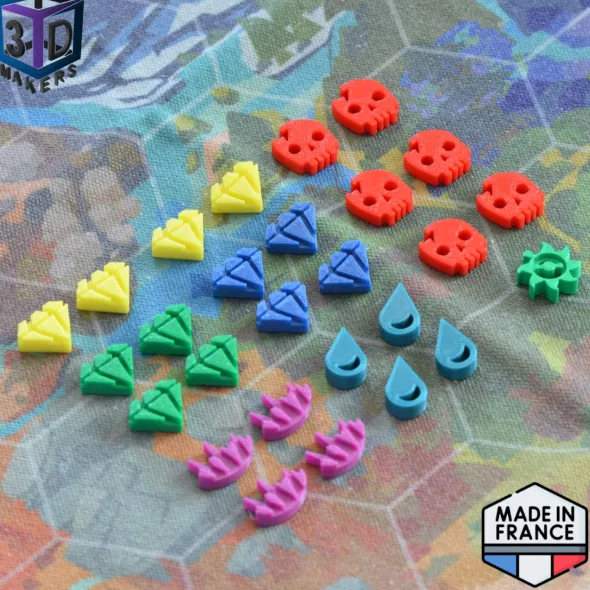 Set de jetons améliorés compatible L’Île des Mots Dits