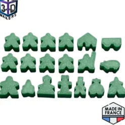 Set de 19 Meeples Joueur style Carcassonne
