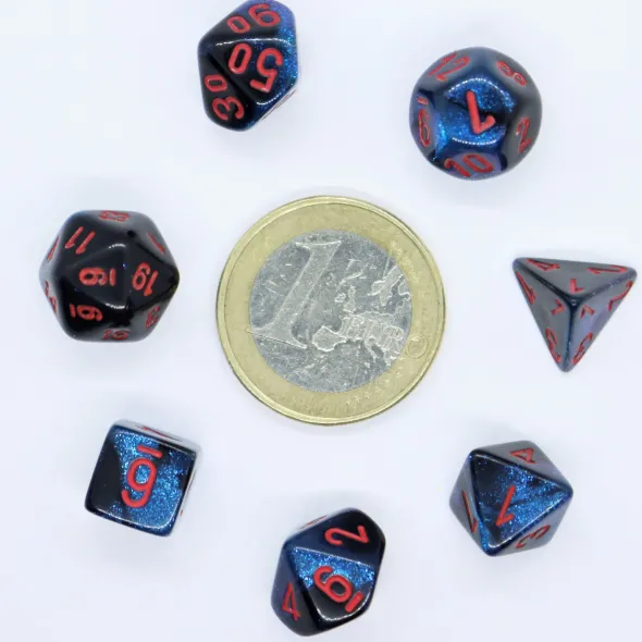 Set de 7 Mini Dés JDR Chessex : Gemini