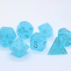 Set de 7 Mini Dés JDR Chessex : Luminary Sky / Silver