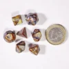 Set de 7 Mini Dés JDR Chessex : Lustrous Gold / Silver