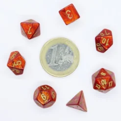 Set de 7 Mini Dés JDR Chessex : Scarab