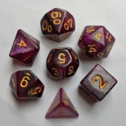 Set dés - Rose rhodonite