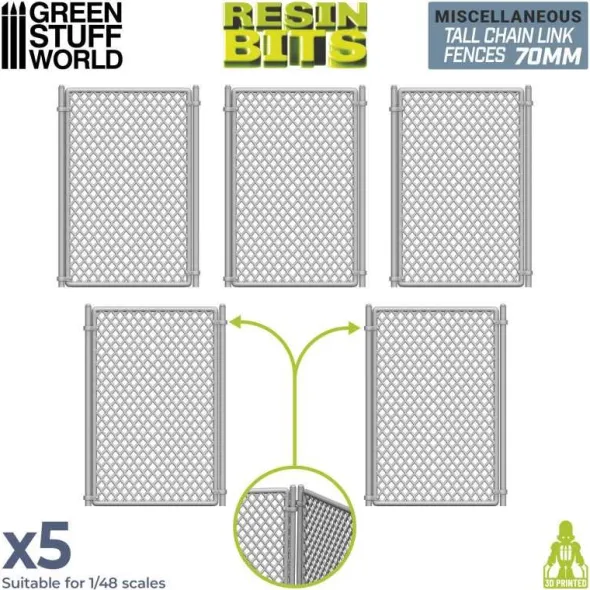 Set Imprimé en 3D - Grille Simple Torsion 70mm