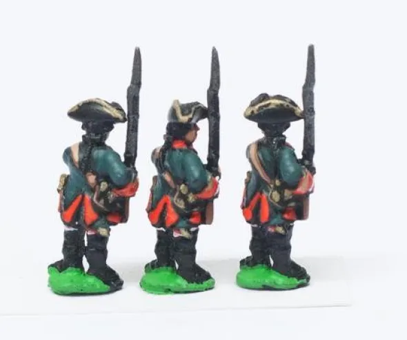 Seven Years War Russian: Musketeers, at the Ready, Musket Upright