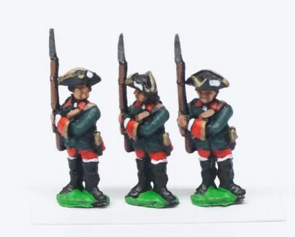 Seven Years War Russian: Musketeers, at the Ready, Musket Upright