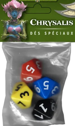 Shaan World - Chrysalis - Set de 4 Dés Spéciaux