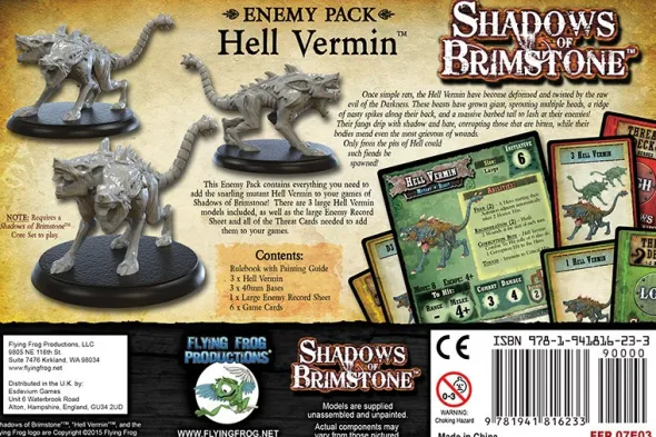 Shadows of Brimstone - Hell Vermin Enemy Pack Expansion